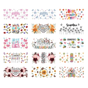 Cadeau Fête des Mères – Transferts UV DTF pour Gobelets, Décalcomanies 3D UV DTF pour Gobelets, Autocollants MAMA MOM UV pour Gobelets 16OZ – Idéal pour les Cadeaux - Product Image 2