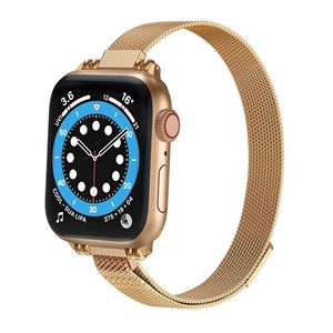 สายนาฬิกา Apple Watch รุ่นบางแบบ <span class=keywords><strong>Milanese</strong></span> สไตล์โดดเด่น สำหรับ <span class=keywords><strong>Iwatch</strong></span> Series 11 10 9 8 <span class=keywords><strong>7</strong></span> ทำจากโลหะสแตนเลส พร้อมตัวล็อคแม่เหล็ก - Product Image 3