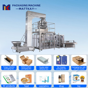 Tự động đứng lên túi dây kéo túi giấy multihead định lượng cartoning máy cho thực phẩm hạt cà phê hạt gói ghi nhãn - Product Image 2