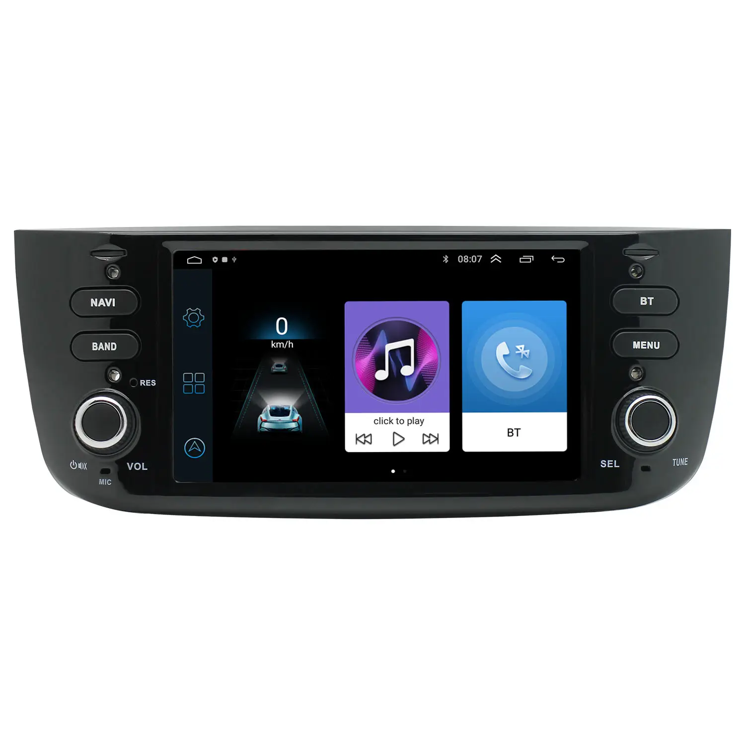 7 Zoll Android Autoradio FM Carplay DSP Auto Elektronik Audio Auto DVD-Player Für Fiat Punto 2012-2016