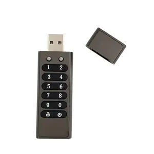 Digital key portable password USB flash drive 8G/16G 128G USB 3.0 dustproof and waterproof hardware encryption USB flash drive