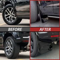 Garde-boue avant et arrière noirs brillants, garde-boue de voiture pour Land Rover Defender 90 110 2020-2024
