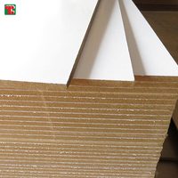 Panneaux MDF Mélaminés Couleur Grise 4mm Finition Mate pour Meubles, Face Mélaminée Blanche, Origine Arabie Saoudite