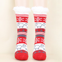 Vente en gros Chaussettes de Noël chaudes en jacquard personnalisées