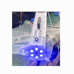 Main tenir Portable boîte de nuit Dmx <span class=keywords><strong>Disco</strong></span> Dj fête pistolet à fumée tireur Led Laser antibrouillard brumisateur RGB fumée Co2 Jet <span class=keywords><strong>Machine</strong></span> - Product Image 4