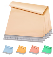 Sacs d'expédition en PE beige nude, enveloppes Morandi aux tons doux pour bijoux faits main, petits cadeaux