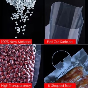 Custom Printed Heat Sealed Clear Plastic Plain Food <b>Vacuum</b> Sealer <b>Bags</b> <b>Vacuum</b> <b>Bags</b> for Food - Product Image 3