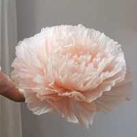 Bunga Peony Buatan dari Katun Raksasa Buatan Tangan untuk Dekorasi Latar Belakang Pesta Pernikahan