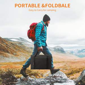 Складная солнечная панель, портативная зарядка, внешний аккумулятор - Product Image 2