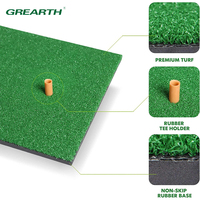 Impact réaliste Golf herbe Mini tapis simulateur pratique frapper conduite Pad gamme gazon vente Mini Golf Swing tapis