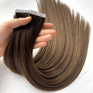 Extensions de cheveux à bandes adhésives 2026 les plus vendues, trame simple, cheveux vierges à cuticules intactes, double tirage chinois, vente <span class=keywords><strong>en</strong></span> gros directe usine - Product Image 4