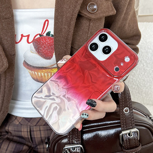 Coque pour iPhone 17 Pro Max, design professionnel, dégradé rouge, effet vague d'eau, protection intégrale IMD, protection antichoc 360° - Product Image 6
