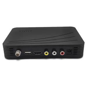 Destek PAL NTSC formatı USB medya oynatıcısı 1080P Set Top Box H 265 Hevc Dvb t2