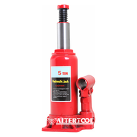Cric Bouteille Hydraulique 5T Robuste Neuf Torin, 5 Tonnes, en Aluminium et Acier, Idéal pour Garages