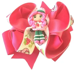 girls fairy clay hair bows fun clay hair clips for kids girl accessories