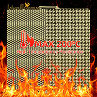 Plateau chauffant Ideaformer Gold Houndstooth + Honeycomb 257*257MM pour imprimante 3D Bambu Lab X1 P1P A1 Series