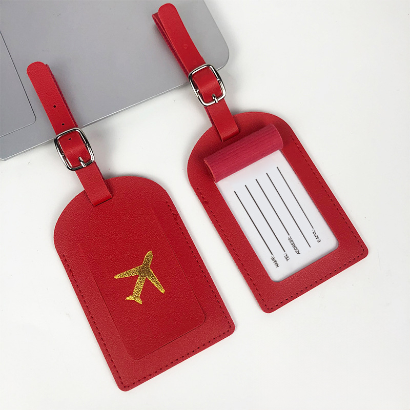 Costom Portable Pu Luggage Tag Privacy