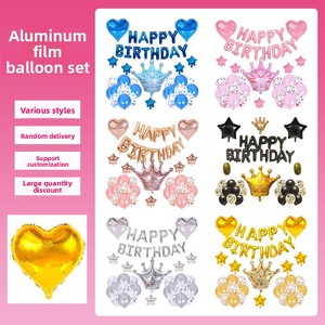 Set di Palloncini per Feste di Compleanno, Neri, Dorati, Rosa, Blu, a Forma di Animali Cartoon <span class=keywords><strong>e</strong></span> Alieni in Foglio di Alluminio - Product Image 2