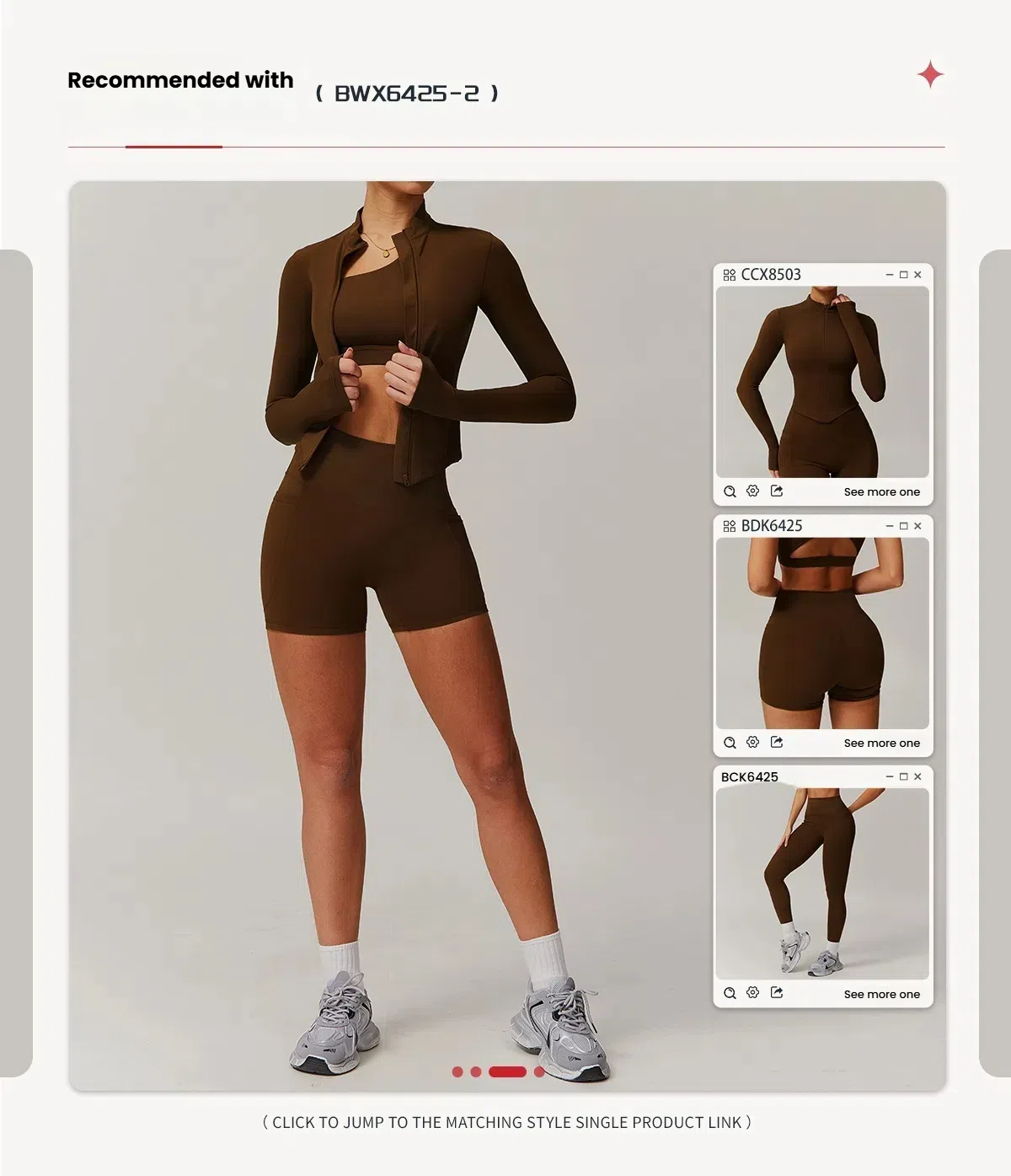 6425 New Trend Ropa Deportiva Gym Clothes Sportswear Fitness Womens Custom Logo Jogging Training Wear · image 5