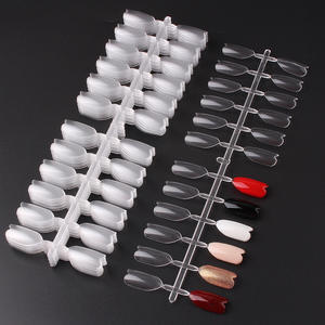 <span class=keywords><strong>2</strong></span> Designs Nail Dicas Display Super Thin No Trace Practice Nail Color Card Nail Gel Polonês Color Chart - Product Image 1