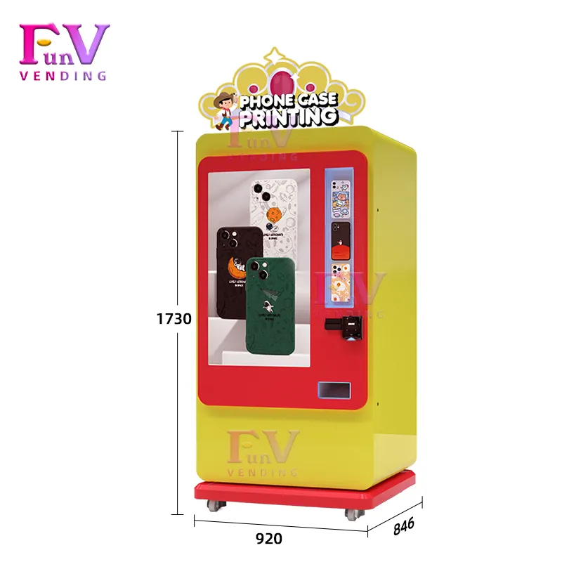Phone Case Printer Vending Machine UV Printing Can Print 3D Effect Pictures