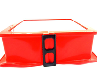 Moulure à ressort en silicone Moule à gâteau antiadhésif Moule en silicone et base en verre Outils à gâteau carrés
