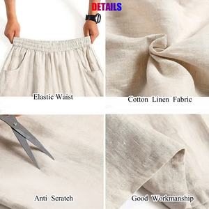 <span class=keywords><strong>Pantaloni</strong></span> <span class=keywords><strong>lunghi</strong></span> da donna in <span class=keywords><strong>lino</strong></span> di cotone <span class=keywords><strong>pantaloni</strong></span> larghi a vita alta <span class=keywords><strong>pantaloni</strong></span> larghi Casual primavera estate - Product Image 3