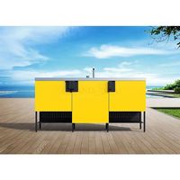 Barbecues à gaz pour cuisine extérieure, armoires de cuisine extérieures en acier inoxydable, barbecue à gaz