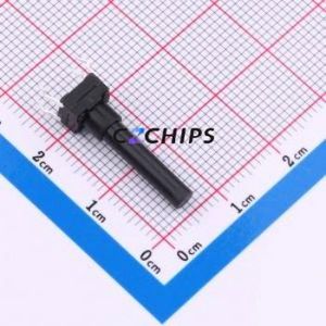 TSW06112-210B331CA Tactile Switch Through hole-4P,6.1x6.1mm Switch Single Pole Single Throw Round Button 1.8N 6.1mm - Product Image 1