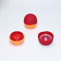 Vente chaude Mini Lèvres Sommeil Baume Boule Pot Ombre À Paupières Blush Solide En Caoutchouc Pot Crème Conteneur Distributeur Vide Cosmétique cas