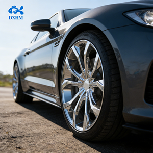Juego de Ruedas de Aleación Forjadas Cóncavas Personalizadas de 20 21 22 23 Pulgadas, Color Plateado Brillante, con Malla Cromada, 21x10.5J 5x114.3 5x130, para Autos Deportivos y SUV - Product Image 4