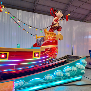 Vente chaude en plein air <span class=keywords><strong>Pirate</strong></span> Boat Inspiré Amusement Playhouse Nouveau Design Parc de trampoline pour enfants pour la maison, le jardin ou l'aéroport - Product Image 2