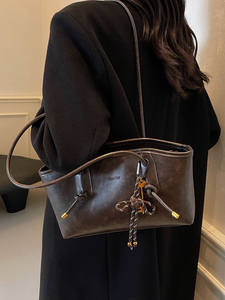 Sac vintage de haute qualité grande capacité pour femmes, nouvelle collection automne/hiver 2026, sac bandoulière et sac fourre-tout décontracté pour affaires - Product Image 6