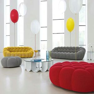 Einzigartiges Design Sofa Mit Stoffbezug Und Daunenfüllung Grüne Couch Modulares Bubble Sofa - Product Image 5