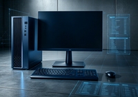 Autonomous Controllable Xinchuang Desktop Zhaoxin KX-U6780A 8-Core 16GB 512GB NVMe SSD 8L PC With Monitor For Government Office
