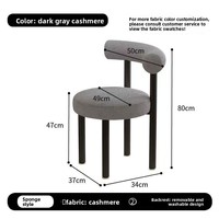 Tabouret de coiffeuse minimaliste moderne en laine de mouton tuftée – Chaise de luxe au design et couleur personnalisés pour chambre de femme, table de maquillage, maison