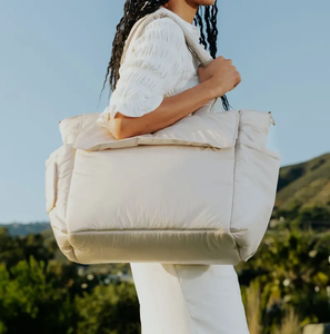 Sac fourre-tout matelassé léger personnalisé pour femmes fermeture ouverte résistante à l'eau en polyester et nylon de <span class=keywords><strong>couleur</strong></span> unie - Product Image 5