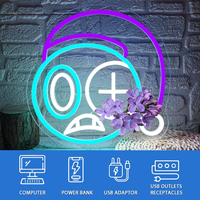 Anime Cartoon Astro Neon Sign Dimmable LED Horror Game Cartoon Neon Sign USB Powered Advertising Remote Control IP65 Waterproof
