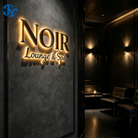 Letras Acrílicas Personalizables con Retroiluminación LED 3D Brillante, de Acero Inoxidable, para Letreros Exteriores de Parques Comerciales, Resistentes al Agua IP65, con Bluetooth