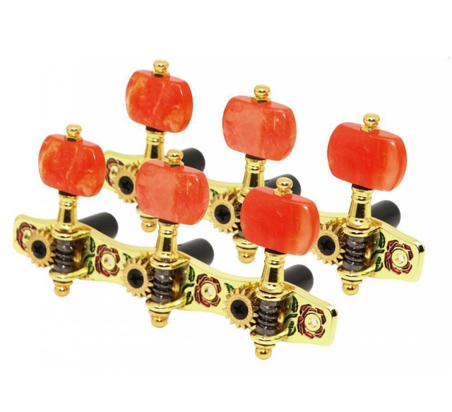 Alice AOS-026 Quasi-Vintage Triple Row Classical Guitar Tuning Knobs Set Musical Instrument Accessories