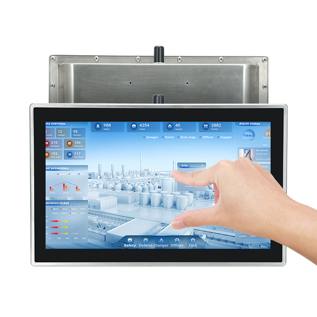 IP69K 304/314/316 Stainless Steel Touch Screen Panel PC J6412/J1900/I3/I5/I7 Fanless Design FHD Resolution Multi-OS Support