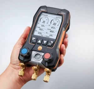 เทสโต้ 550s สมาร์ทดิจิตอลแมนิโฟลด์ IP54 พร้อมแอป Testo Smart สำหรับเครื่องปรับอากาศและปั๊มความร้อน - Product Image 2