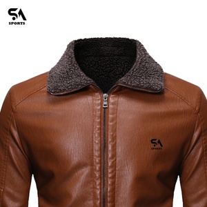 Veste en cuir véritable personnalisée pour hommes vestes de moto sport hiver vestes en cuir pur tissu en cuir manteau d'hiver teint uni - Product Image 3