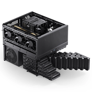 JONSBO N5 Carcasa de Torre Media de Chasis de Aluminio, Carcasa de 12 HDD Bay Dual de 120mm, Ventiladores AFX PSU 1U, USB, <span class=keywords><strong>PC</strong></span>, Acrílico, ATX, 1 Unidad - Product Image 5