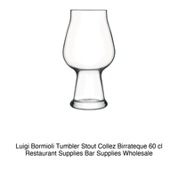 Vaso Stout Collez Birrateque 60 cl Luigi Bormioli H 17.8 cm Ø 9.5 cm