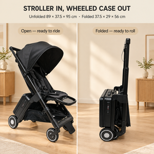 Klappbarer Kinderwagen für Babys Aluminiumlegierungsrahmen 15kg Flugzeugtauglich Innen- und Außenbereich Gepäck-Kinderwagen - Product Image 3