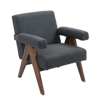 Canapé-lit convertible en tissu rembourré de style Mid-Century Modern, avec accoudoirs roulés, structure en bois massif, assise rembourrée et dossier à coussins écologiques