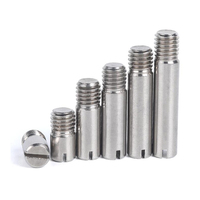 Vis sans tête fendue à queue ronde à filetage externe en acier inoxydable SS SUS 304 316 316L A2 A4 70 80 DIN427