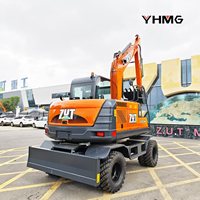 Fournisseur de Confiance – Nouvelle Excavatrice Mobile sur Roues Haute Efficacité 7 et 8 Tonnes pour Petites Mines, Extraction de Pierres et Travaux sur Site
