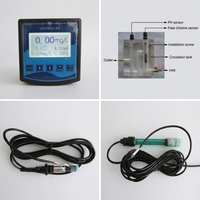 Sensor de Cloro Residual CL 6850 con Certificación CE ISO9001 RoHS, Compensación Automática de pH y Temperatura, 4-20mA RS485, Relé para Piscina